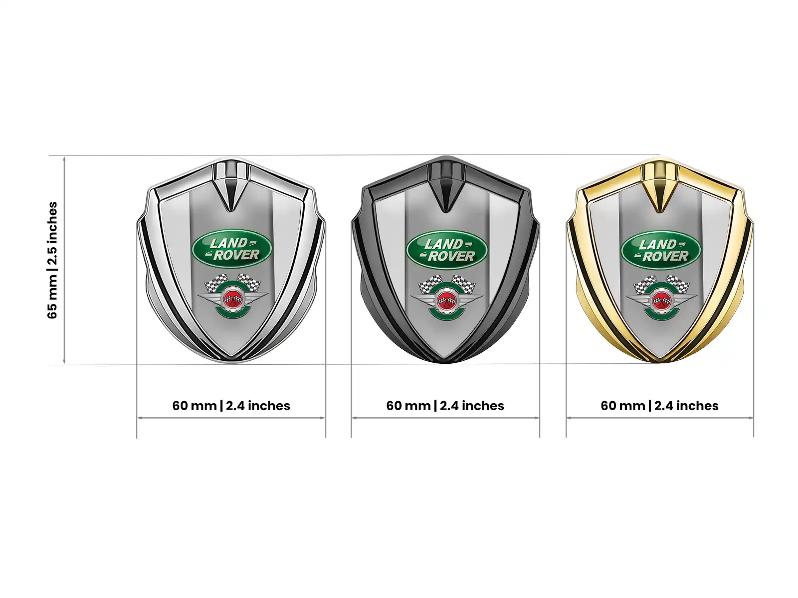 Land Rover Silicone Emblema Badge Stile Minimal Uni-Size